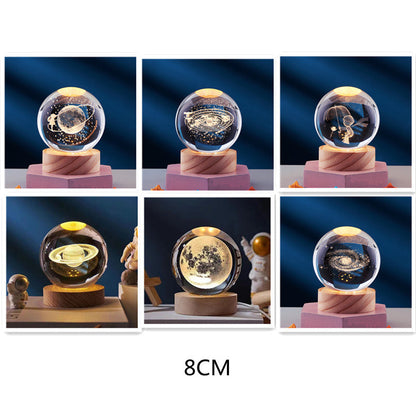 3D Crystal Ball Night Lamp