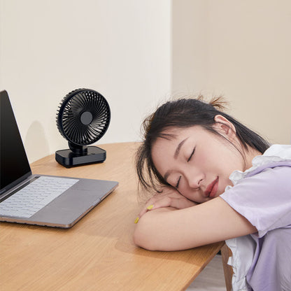 Portable Rechargeable USB Desk Fan with 4 Speeds | Skanto