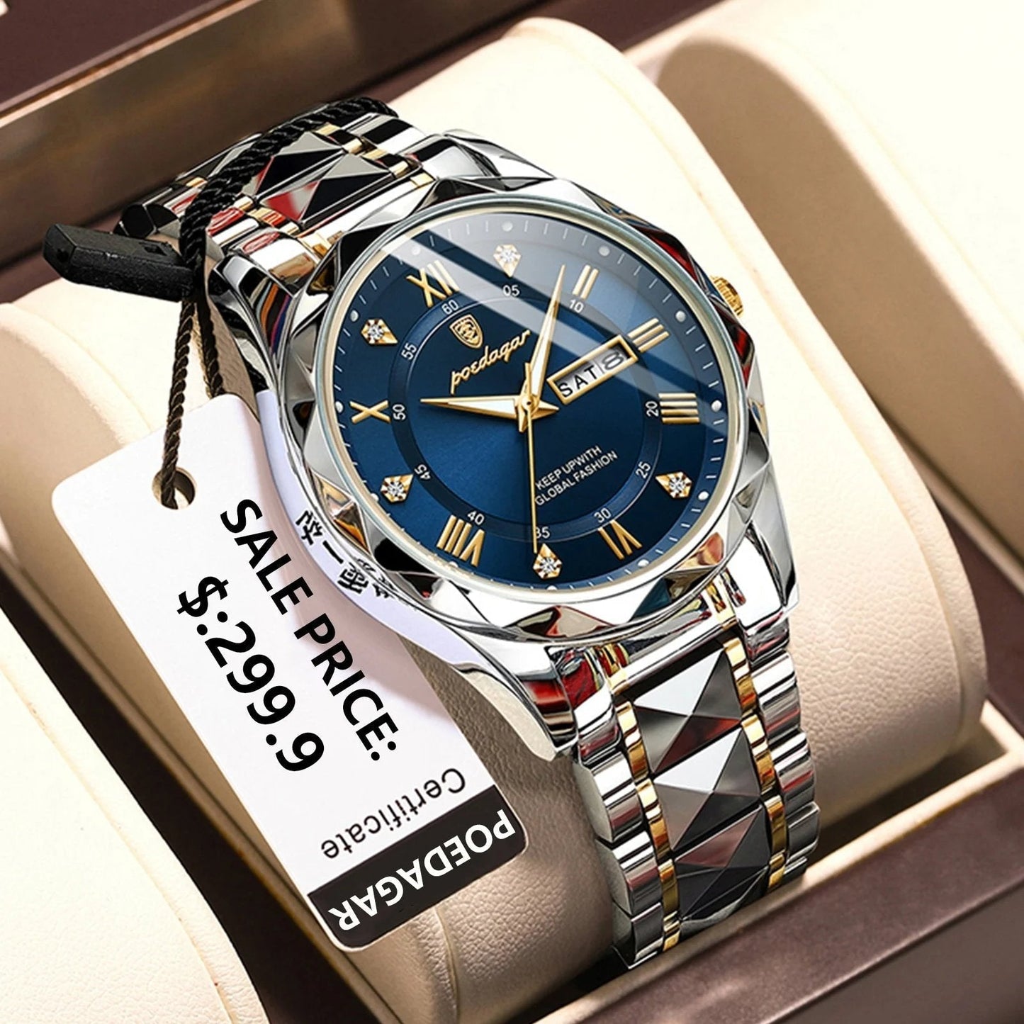 Skanto | 2023 Christmas Campaign Hot Sale Waterproof Top Brand Luxury Men's Watch with Luminescence