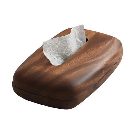 Walnut Wood Tissue Box – Elegant & Functional | Stylish Home Accessory | Skanto
