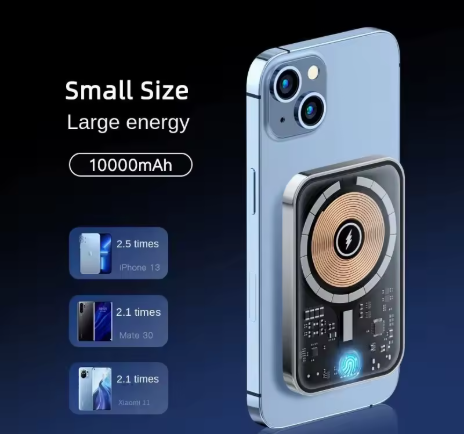 BowLift | Transparent Magnetic Mini Wireless Power Bank