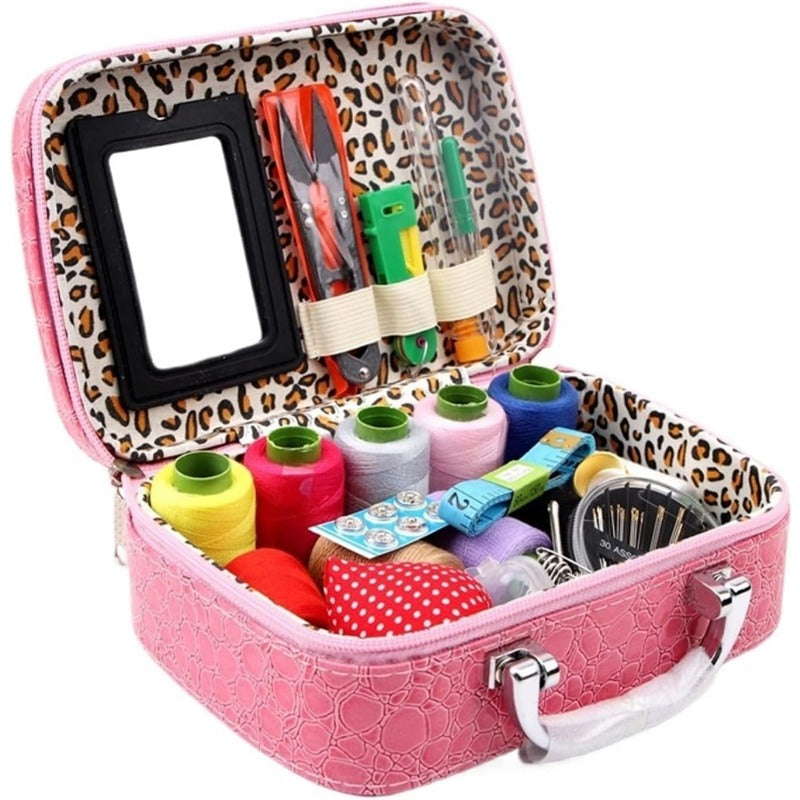 BowLift | CraftVault Portable Sewing Kit in Faux Leather Case
