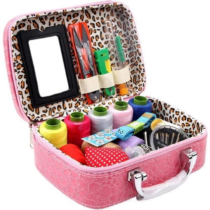 BowLift | CraftVault Portable Sewing Kit in Faux Leather Case