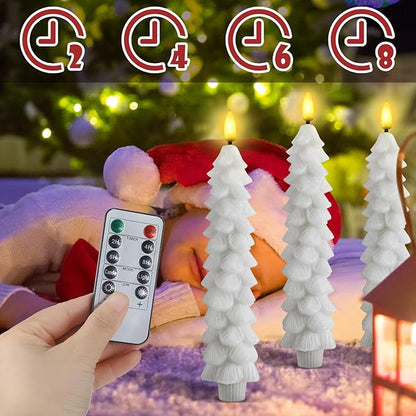 Skanto | Flameless LED Candles with Remote Control – Realistic 3D Flame Model LumaGlow