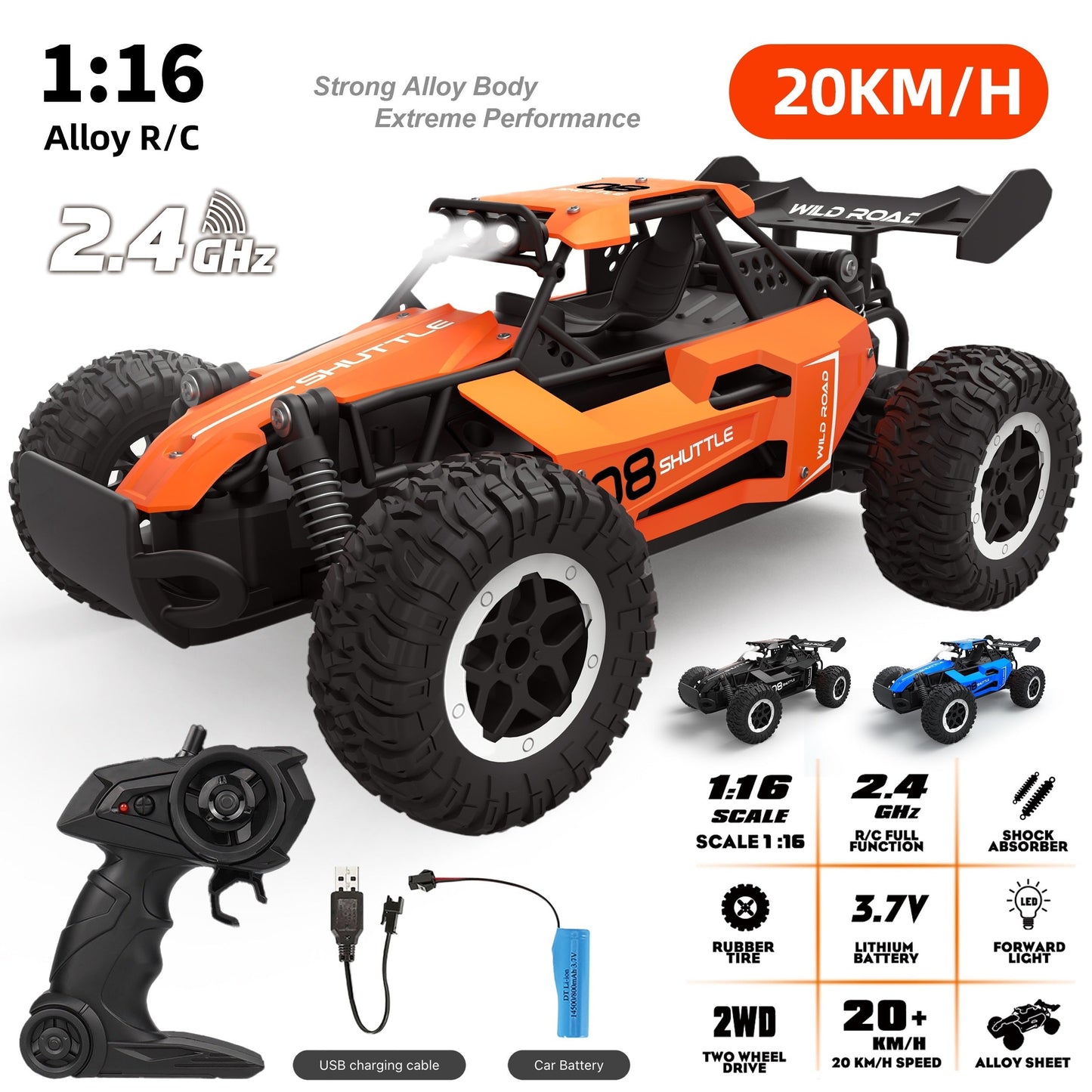 Skanto | Remote Control Off-Road Alloy Racing Car