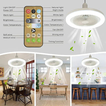 BowLift | Ceiling Fan with Light - CoolLight