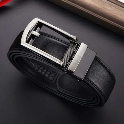 Skanto | Adjustable Leather Belt Without Holes for Men