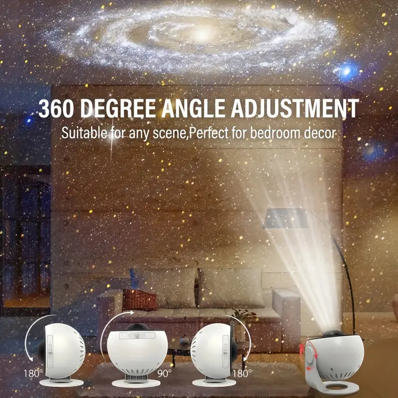 Skanto | Celestial Dreams: 360° Planetarium Galaxy Projector - Full Room Coverage