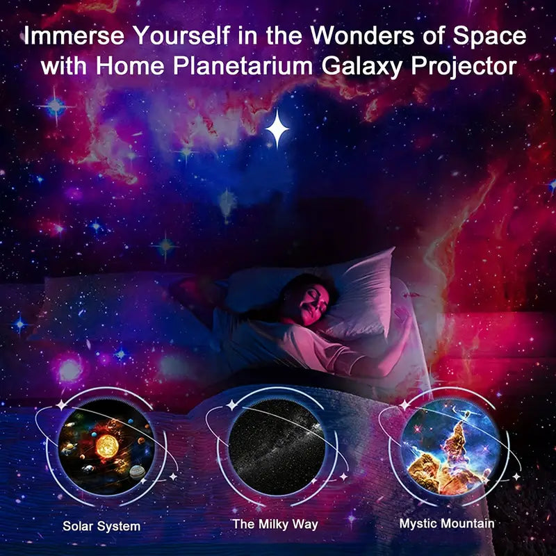 Skanto | Celestial Dreams: 360° Planetarium Galaxy Projector - Full Room Coverage