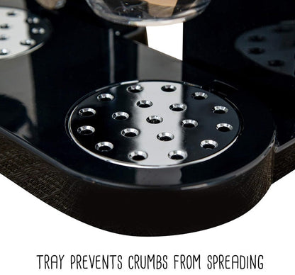 Skanto | Dual Cereal Dispenser, Dry Food Storage Container for Easy Dispensing