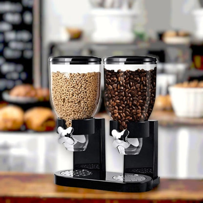 Skanto | Dual Cereal Dispenser, Dry Food Storage Container for Easy Dispensing