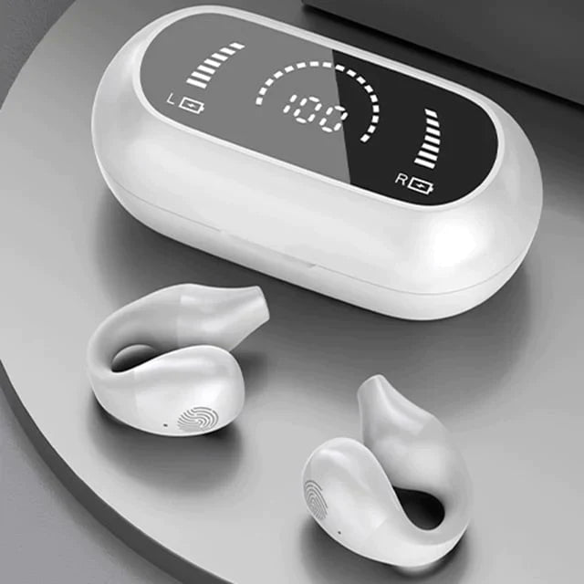 Wireless ear clip bone conduction headphones