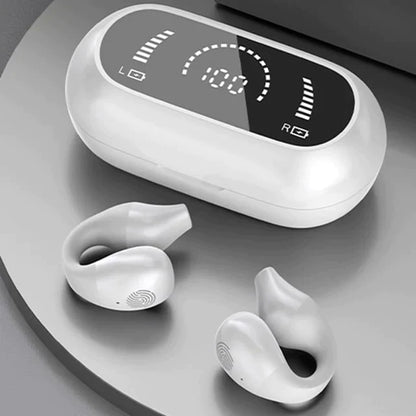 Wireless ear clip bone conduction headphones