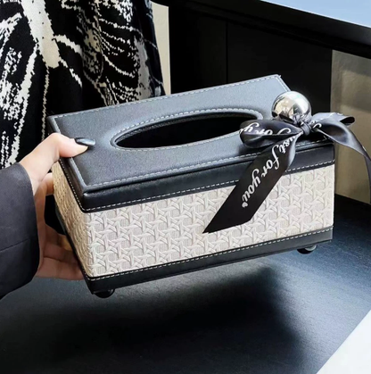 BowLift | Modèra Premium Leatherite Tissue Case | Stylish and durable tissue organizer for modern spaces