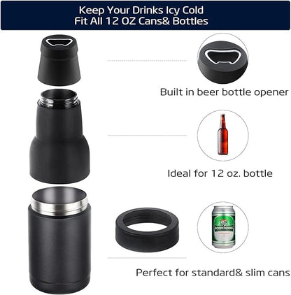 Skanto | Beer Bottle and Can Cooler with Beer Opener.