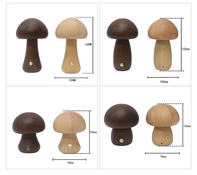 Skanto | Mushroom Table Lamp in Wood