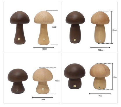 Skanto | Mushroom Table Lamp in Wood