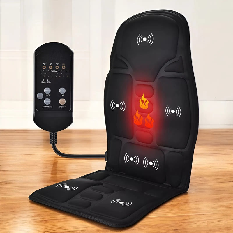 Skanto | Electric Massage Seat Cushion with Soothing Heat Therapy - Ideal for Home and Car