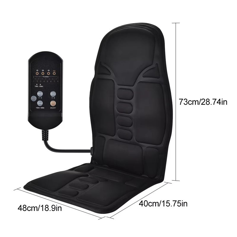 Skanto | Electric Massage Seat Cushion with Soothing Heat Therapy - Ideal for Home and Car