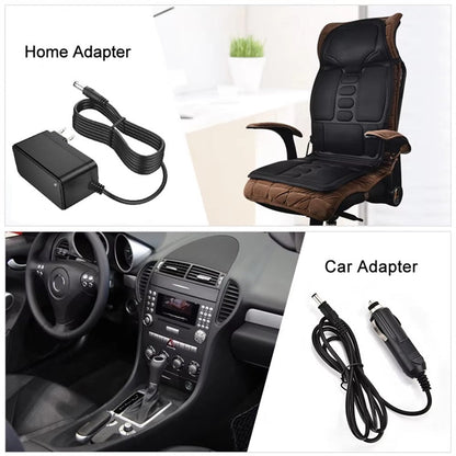 Skanto | Electric Massage Seat Cushion with Soothing Heat Therapy - Ideal for Home and Car