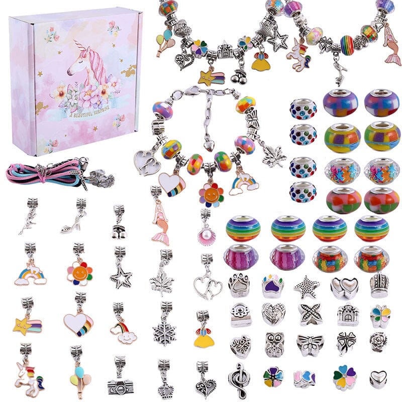 BowLift | CHARMELLA – Sparkly Girls Charm Bracelet Making Kit for Creative Fun