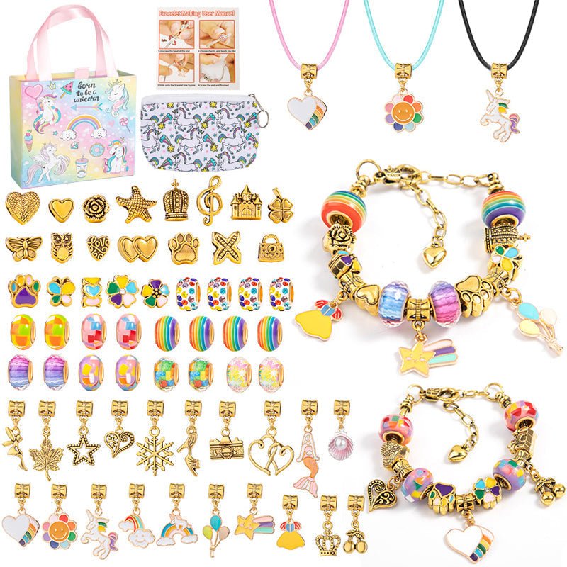 BowLift | CHARMELLA – Sparkly Girls Charm Bracelet Making Kit for Creative Fun