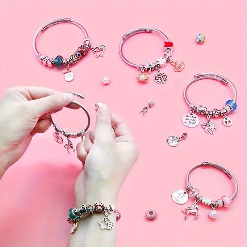 BowLift | CHARMELLA – Sparkly Girls Charm Bracelet Making Kit for Creative Fun