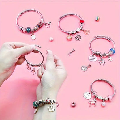 BowLift | CHARMELLA – Sparkly Girls Charm Bracelet Making Kit for Creative Fun