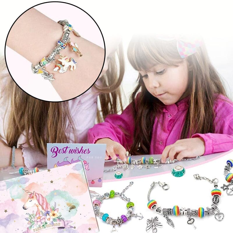 BowLift | CHARMELLA – Sparkly Girls Charm Bracelet Making Kit for Creative Fun