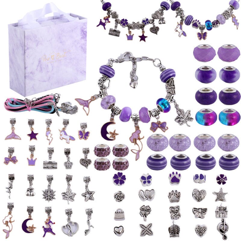 BowLift | CHARMELLA – Sparkly Girls Charm Bracelet Making Kit for Creative Fun