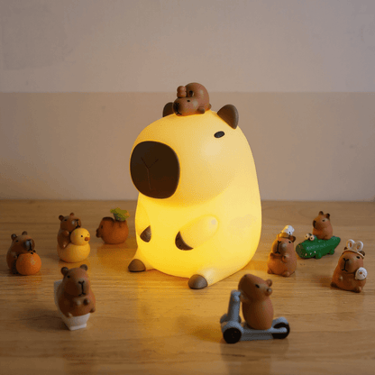 Skanto | Capybara Night Light Adjustable Brightness Silicone