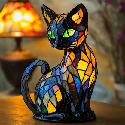 Skanto | Stained Glass Cat Table Lamp