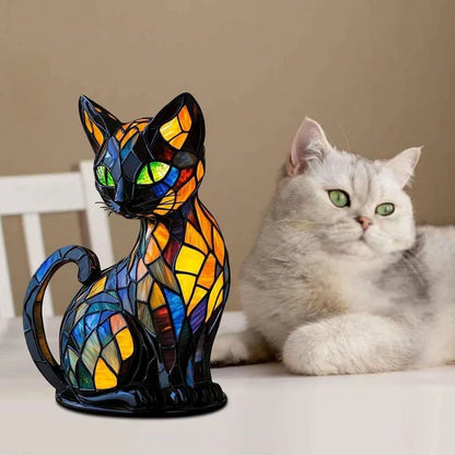 Skanto | Stained Glass Cat Table Lamp