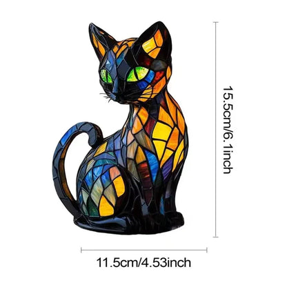 Skanto | Stained Glass Cat Table Lamp