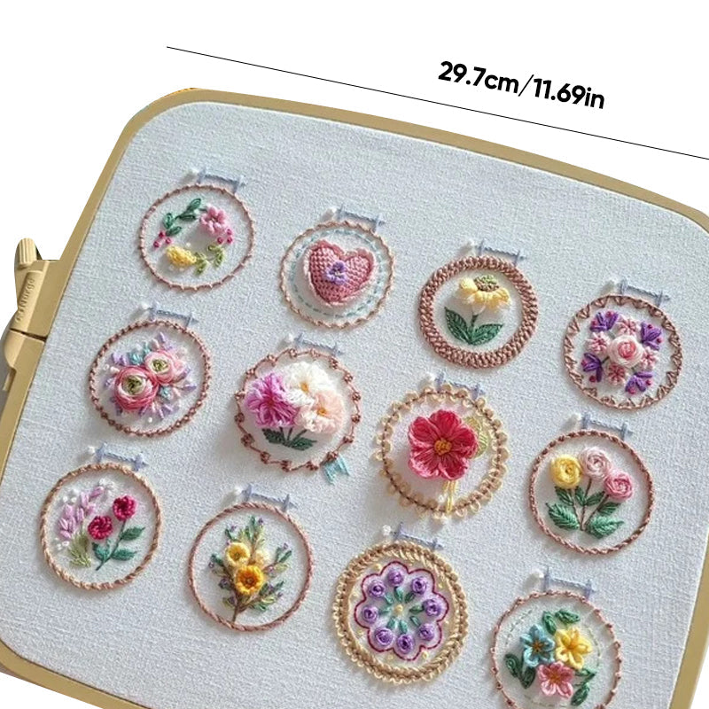 BowLift | Small Flower Frame Embroidery Kit