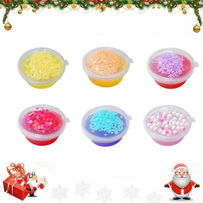 Skanto Skanto | Christmas Time Advent Calendar 24 Days Crystal Mud Blind Box - Christmas Countdown Toy for Kids