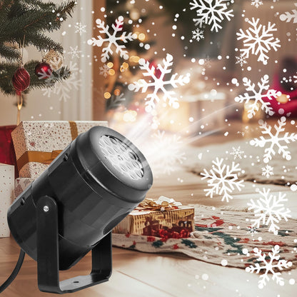 Skanto | Christmas LED Snowfall Projector – Rotating Christmas Lights for Magical Parties & Garden Decor