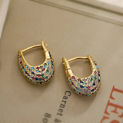 BowLift | Chunky Glittering Diamond Hoop Earrings