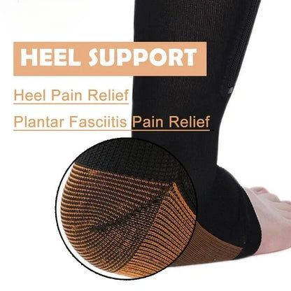 BowLift | CIRCULOFLEX – Zipper Compression Socks 20-30 mmHg with Open Toe Design