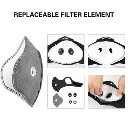 Breathable neoprene face mask against pollution