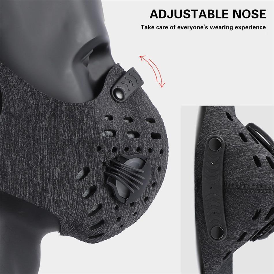 Breathable neoprene face mask against pollution