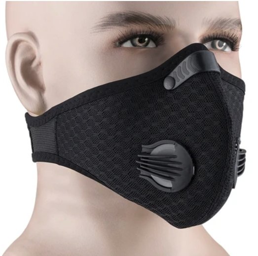 Breathable neoprene face mask against pollution