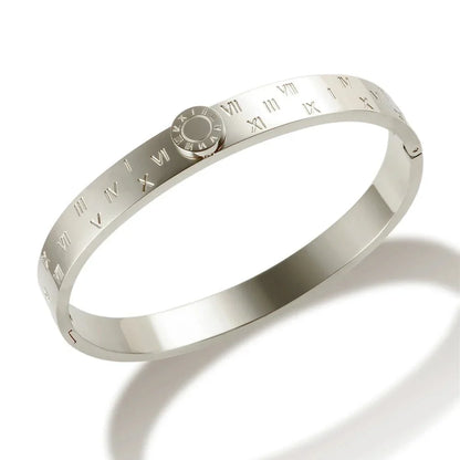 BowLift | Classy Roman Numeral Bangle Bracelet and Rings