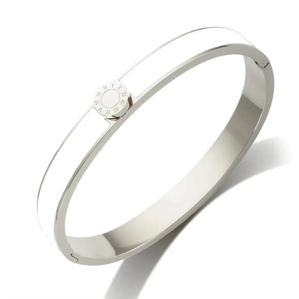BowLift | Classy Roman Numeral Bangle Bracelet and Rings
