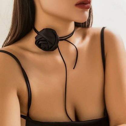 BowLift | Classy Rose Floral Choker Necklace