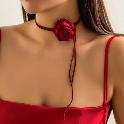 BowLift | Classy Rose Floral Choker Necklace