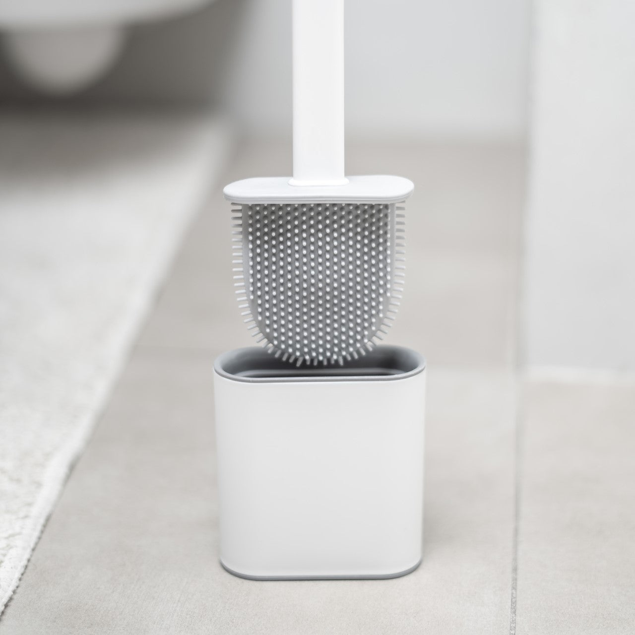 Silicone toilet brush