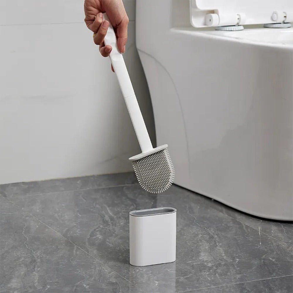 Skanto | CleanBrush – Hygienic Silicone Toilet Brush with Wall Mount