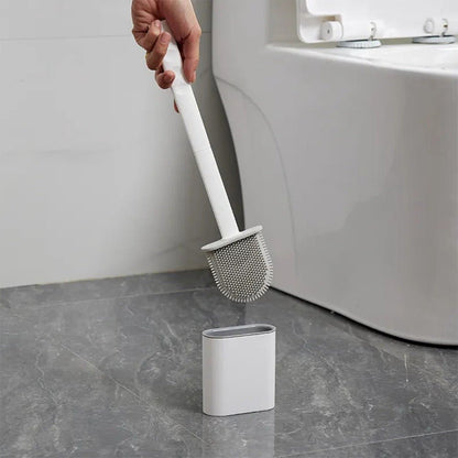 Skanto | CleanBrush – Hygienic Silicone Toilet Brush with Wall Mount