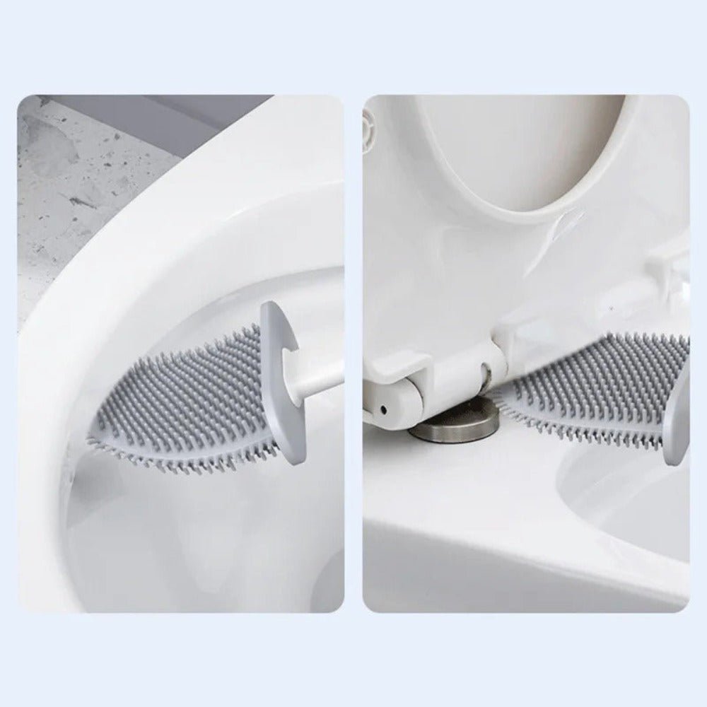 Skanto | CleanBrush – Hygienic Silicone Toilet Brush with Wall Mount